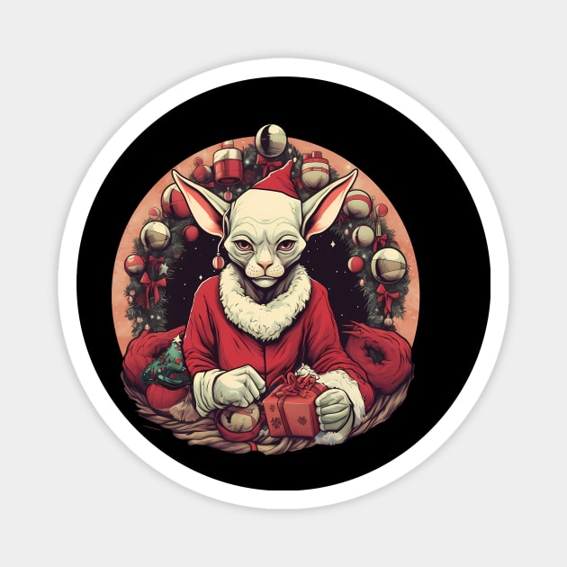 Sphynx Cat Xmas, Love Cats Magnet by logiamerch